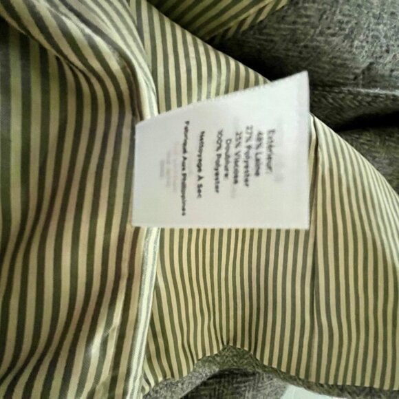 Talbots Gray Wool Blend 2 Button Lined Jacket Blazer Pockets Women's Size - Picture 9 of 11